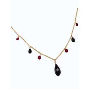 NEW HOLLY YASHI women's victoria necklace in scarlet onyx